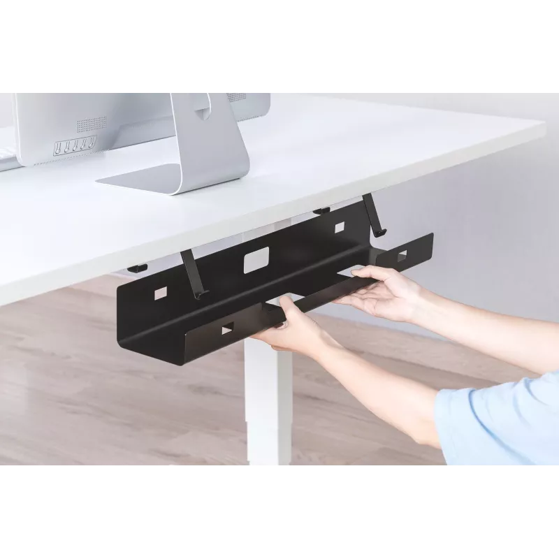 Digitus DA-90450 Kabelmanagementwanne 600x135x108mm Juodas plienas 1