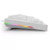 Sharkoon SGK25 75% QWERTZ USB laidinė RGB LED klaviatūra, balta