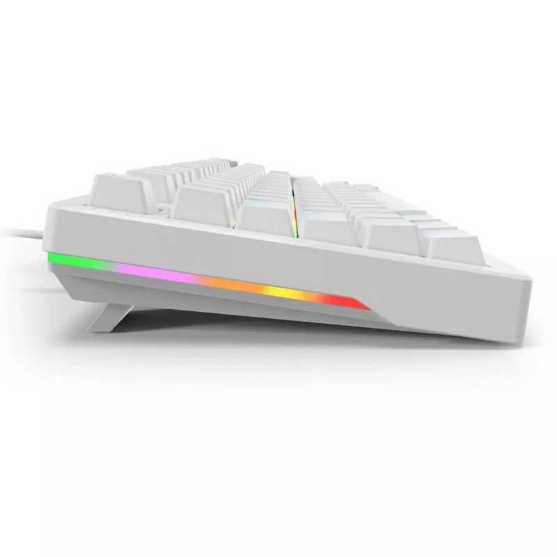 Sharkoon SGK25 75% QWERTZ USB laidinė RGB LED klaviatūra, balta