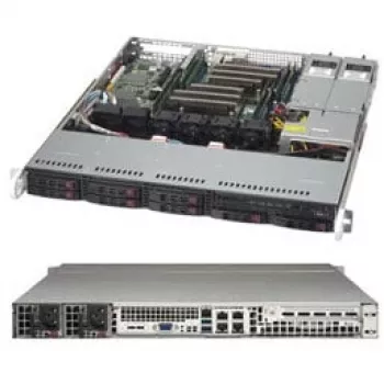 Super Micro Supermicro SC113M FAC2-R804CB – montavimas į stovą – 1U – ATX – SATA/SAS – karšto keitimo 800 vatų – juoda (CSE-113MFAC2-R804CB)