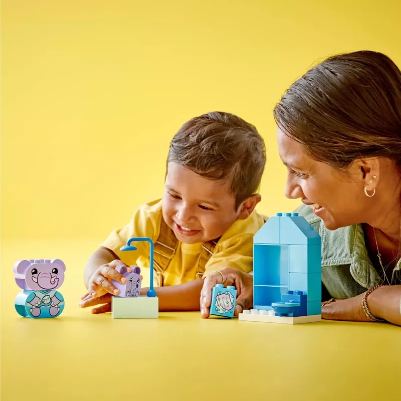 LEGO DUPLO Bath Time Set 10413 — vonios tematikos žaislų rinkinys mažiems vaikams, 15 dalių, rekomenduojamas amžius nuo 1,5 metų