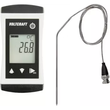VOLTCRAFT PTM 100 + TPT-209 temperatūros matavimo prietaisas -200 - 450 °C zondo tipas Pt1000 IP65