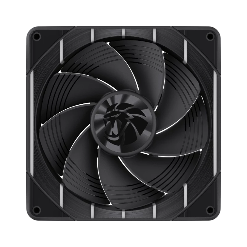 GAMEMAX TORNADO T14 ARGB-R 140 mm korpuso ventiliatorius, juodas