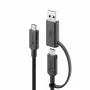 ALOGIC Elements serijos USB-C į USB-C laidas su USB-A adapteriu 1,2 m 5A 10 Gbps