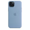 Apple iPhone 15 Plus silikoninis dėklas su MagSafe – Winter Mėlyna