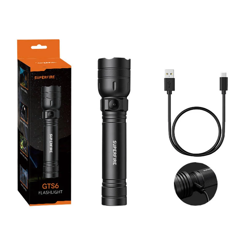 Žibintuvėlis Superfire GTS6 360lm USB-C 7W rankinis nešiojamas