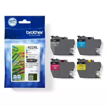 Brother LC422XLVALDR rašalo kasetė 4 vnt. Originali Didelio (XL) našumo Juoda, Žydra, Purpurinė, Geltona