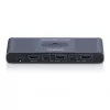 KVM jungiklis DIGITUS USB-C 3.0 HDMI 2 prievadų 4K60Hz, USB-C/USB-A, aliuminis, 135×60×30 mm