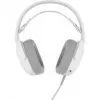 Ausinės QPAD GAMIAC HS71 laidinės su galvos lankeliu USB Type-C, circumauralinės, 20–20000 Hz, 2,2 m laidas, baltos