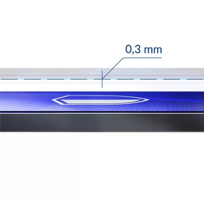 Grūdinta lanksti ekrano apsauga 3MK FlexibleGlass Pro, skirta Apple iPhone 15 – skaidri, atspari įbrėžimams