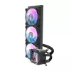 Darkflash CPU vandens aušintuvas DV360S 360 mm radiatorius, RGB apšvietimas, juodas