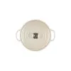Le Creuset Signature Roaster apvalus baltas 20 cm