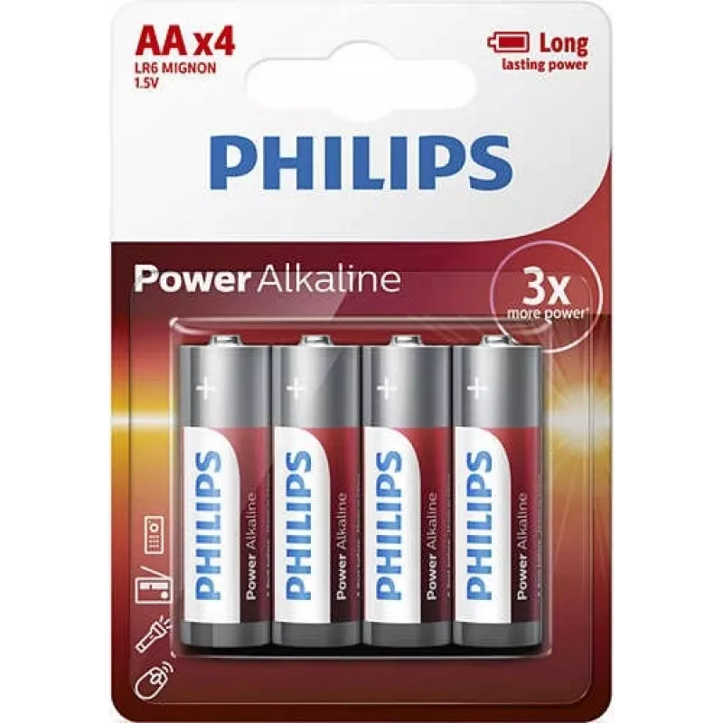 Vienkartinė baterija Philips Power Alkaline Battery LR6P4B/10