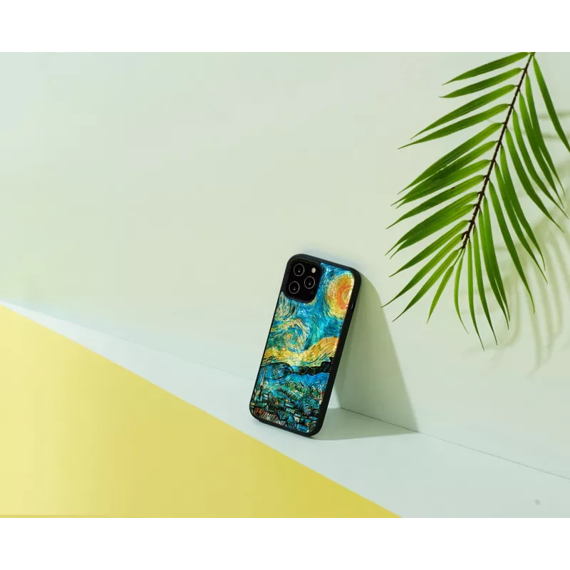 Apsauginis dėklas iKins Apple iPhone 12 Pro Max — žvaigždėta naktis juoda