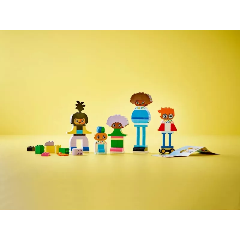 Konstrukcinis žaislas LEGO DUPLO 10423 statomų žmonių rinkinys, 71 detalė, amžius 3+, figūrų aukštis 260 mm