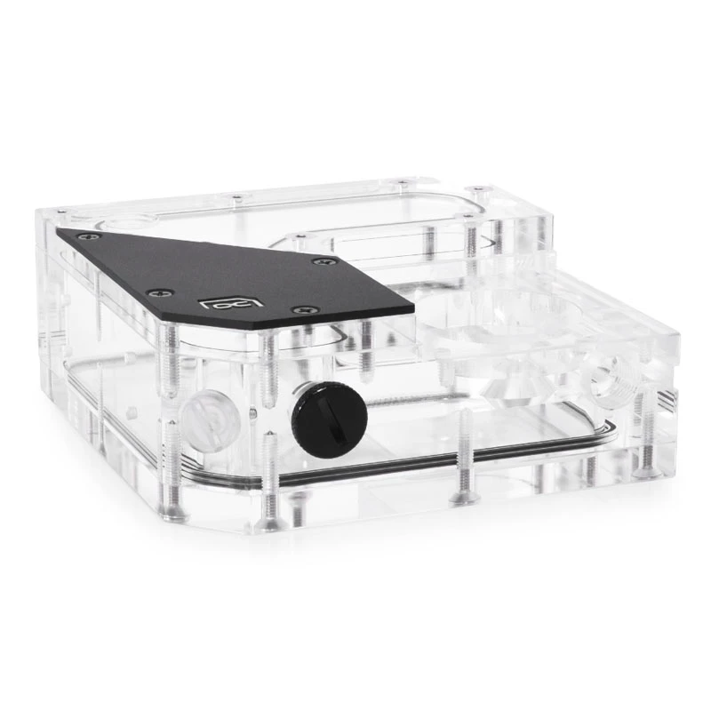 Rezervuaras Alphacool 15075 akrilas juodas permatomas 120mm