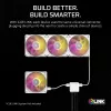 Ventiliatorius Corsair iCUE LINK RX140 MAX RGB 14 cm baltas 2 vnt. 300–1600 RPM
