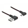 DeLOCK EASY-USB 2.0 laidas USB-A kištukas į Micro-B kištukas kampuotas 0,2 m juodas