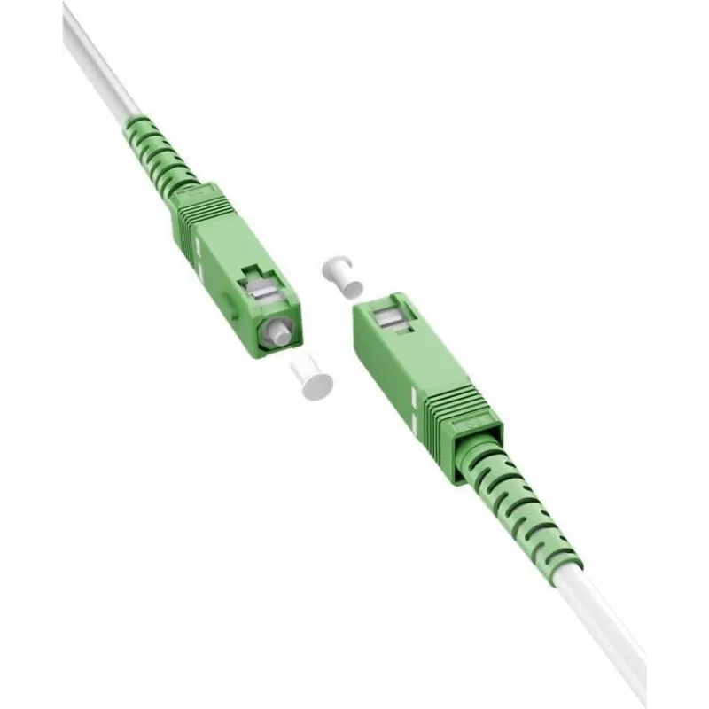 Goobay 59593 šviesolaidinis kabelis 0,5 m SC/APC FTTH OS2 baltas (59593)