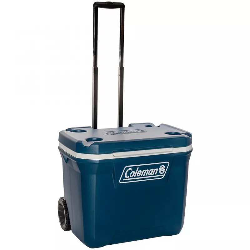 Coleman 50QT Xtreme Wheeled Cooler, mėlynas, plastikas, poliuretanas (PU), juoda, 47 l, 113 kg