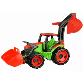 Lena GIGA TRUCKS traktorius su priekiniu krautuvu, Traktorius, 3 metai, Plastikinis, Mėlyna, Pilka, Balta