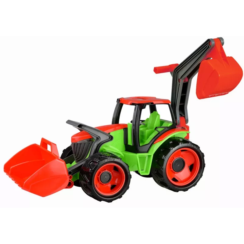 Lena GIGA TRUCKS traktorius su priekiniu krautuvu, Traktorius, 3 metai, Plastikinis, Mėlyna, Pilka, Balta