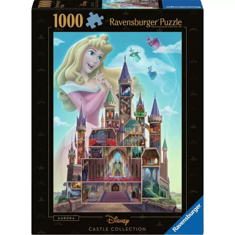 Dėlionė Disney Castle Collection: Aurora (1000 dalių)