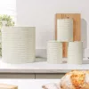 Stalo komplektas Russell Hobbs RH03270CEU7 kreminis 4 dalių — virtuvės stalviršio komplektas, kreminė apdaila