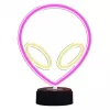 Stalinė lempa MANTA SNL86PK Style Neon Lights UFO Pink – dekoratyvinė neoninio stiliaus rožinė lempa