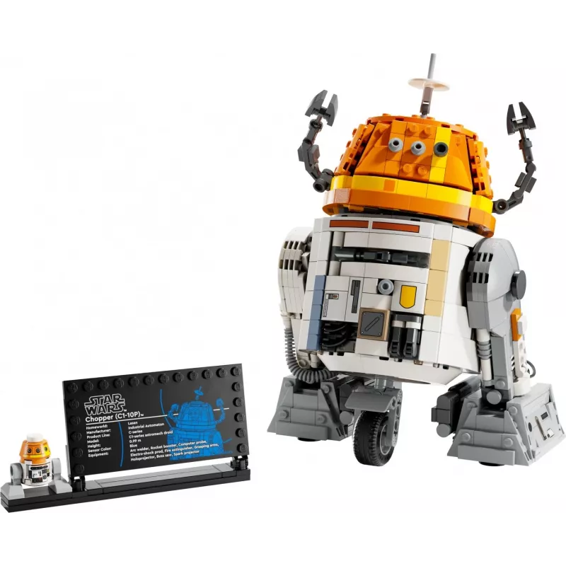 Konstruktorius LEGO Star Wars Chopper C1-10P astromechaninis droidas modelis 75416, 1039 dalys, amžius 10+, aukštis 220 mm