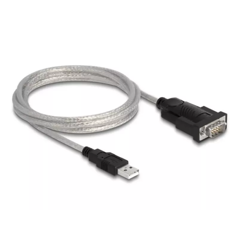 DeLOCK adapteris USB 2.0 Type-A į nuoseklųjį RS-232 D-Sub 9 + D-Sub 25