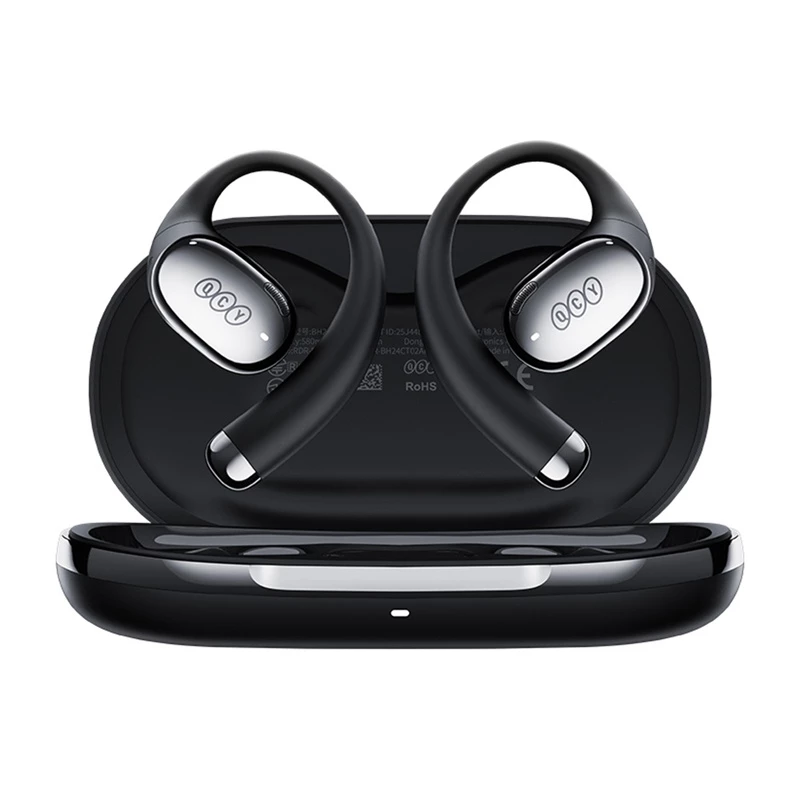 Belaidės ausinės QCY Crossky R70, Bluetooth 5.0, triukšmo slopinimas, modelis CT02 (juodos)
