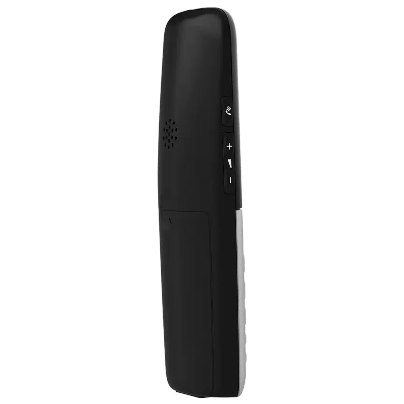 DECT telefonas Panasonic KX-TGU430 belaidis ragelis, garsiakalbis, skambintojo ID, 2,4 colio ekranas, 1000 įrašų telefonų knyga, pilka/juoda