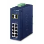 Valdomas komutatorius PLANET IP30 pramoninis L2/L4 8 prievadų Gigabit Ethernet 10/100/1000