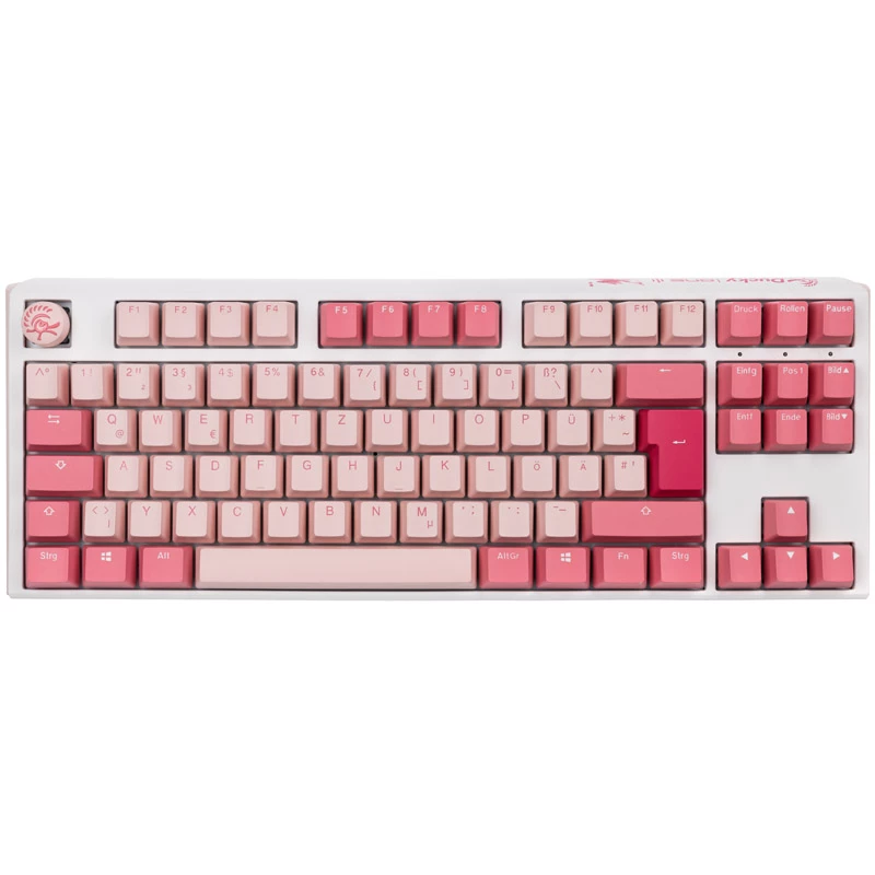 Ducky One 3 TKL žaidimų klaviatūra USB QWERTZ vokiška, rožinė