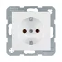 Kištukinis lizdas Type F berker 47438989, baltas, duroplasto korpusas, 250 V 16 A, IP20, gylis 32 mm