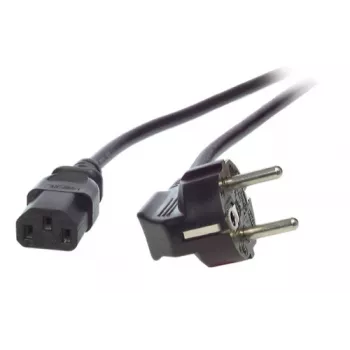 EFB-Elektronik maitinimo laidas, įžemintas kištukas 90°- C13 180°, juodas, 5,0 m, 3 x 1,00 mm² Gamintojas: EFB Elektronik (EK504.5V2)