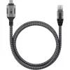 Goobay 70755 USB-C į RJ45 Ethernet CAT 6 laidas stabiliam laidiniam interneto ryšiui su maršrutizatoriumi / modemu / tinklo komutatoriumi / pakeičia USB į RJ45 adapterį / 1
