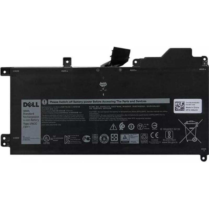 DELL D9J00 nešiojamojo kompiuterio atsarginė dalis Baterija