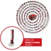 Power X-Change belaidis šviestuvas TE-CL 18/1000 S Li - Solo, 18 voltų, LED lemputė raudona, be baterijos ir įkroviklio