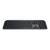 Belaidė pilno dydžio klaviatūra Logitech Master MX Keys S — Grafitinė, Bluetooth ir 2,4 GHz (Nano), USB-C įkraunama, apšviesta, QWERTY US International