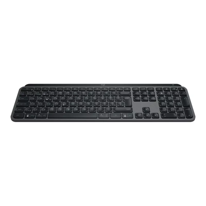 Belaidė pilno dydžio klaviatūra Logitech Master MX Keys S — Grafitinė, Bluetooth ir 2,4 GHz (Nano), USB-C įkraunama, apšviesta, QWERTY US International