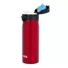 Termo butelis NOVEEN TB825 400 ml — izoliuotas nerūdijančio plieno gėrimų indas, raudonas