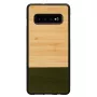 man and wood telefono dėklas Samsung Galaxy S10 Plus — bambukų miškas, juodas