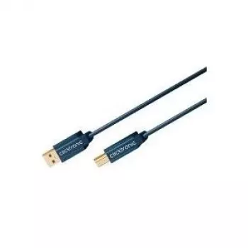 ClickTronic 3m USB 2.0 A/B m/m 3m USB A USB B mėlynas USB laidas (70097)