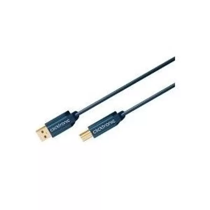 ClickTronic 3m USB 2.0 A/B m/m 3m USB A USB B mėlynas USB laidas (70097)