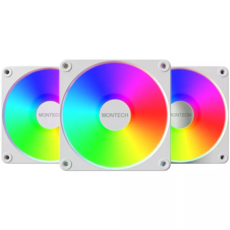KORPUSO VENTILIATORIUS 120MM GF120R V2/ARGB PWM 3VNT. (BALTA) MONTECH