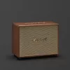 Belaidis garsiakalbis MARSHALL Woburn III Brown — kelių kambarių, Bluetooth, Wi‑Fi, analoginiai įėjimai