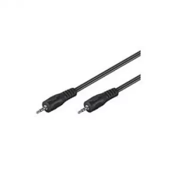 Wentronic Goobay 3,5 mm lizdo jungiamasis kabelis HQ, juodas, 5 m - 3,5 mm lizdo kištukas (3 kontaktų, stereo) > 3,5 mm lizdo kištukas (3 kontaktų, stereo) (51660)