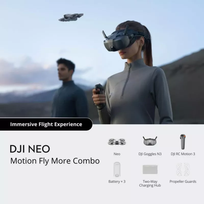 Kvadrokopteris DJI Neo Motion Combo 4 rotoriai 12 MP 3840 x 2880 taškai